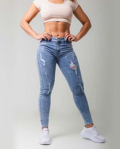 Jean Eco Skinny Claro