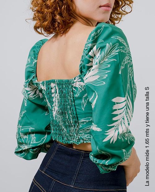 Blusa Manga Larga Cutout
