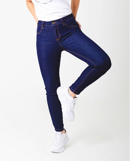 Jeans Skinny Azul Oscuro