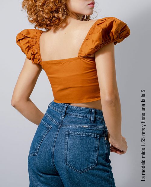 Blusa Camel Amarre Delantero