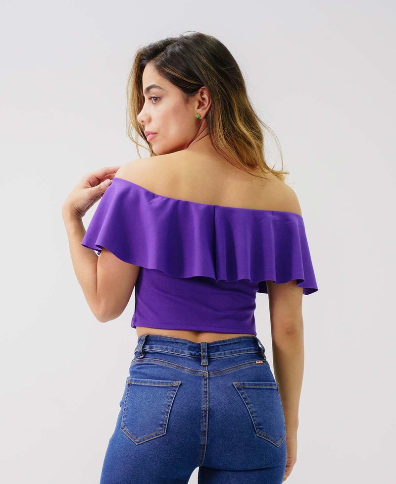 Blusas cuello bandeja online con boleros