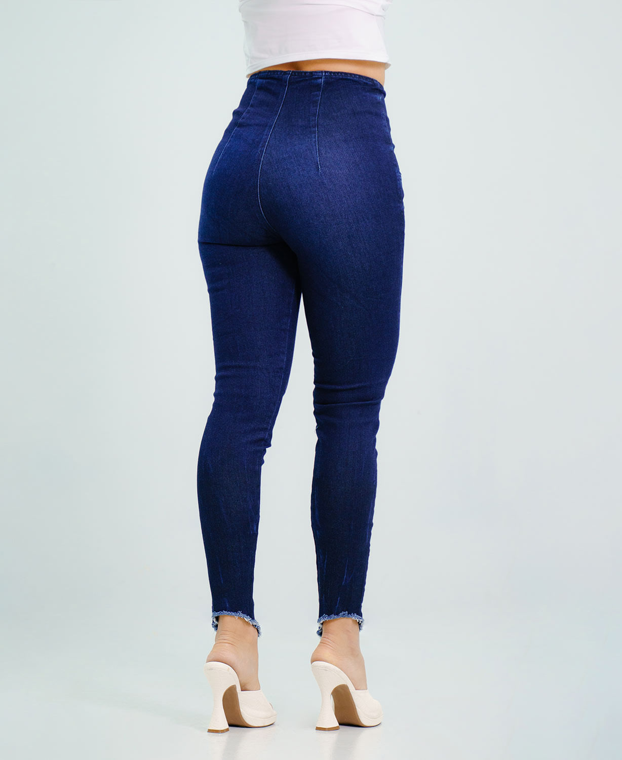 Jeans Mujer Levanta Cola Azul Oscuro Ref.1025