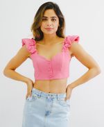 CroptopKanCanJeansColombiaDenim