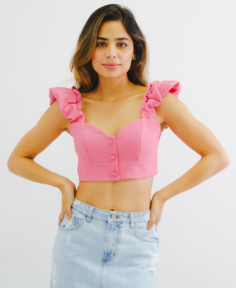 CroptopKanCanJeansColombiaDenim