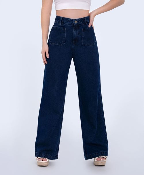 Jean Straight oscuro tiro alto