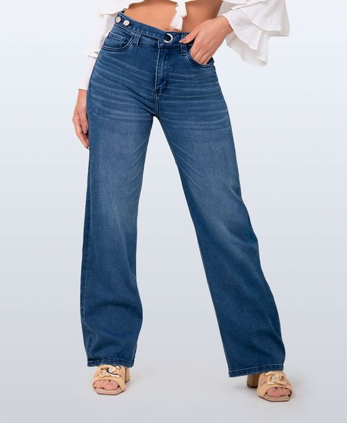 Jean Straight oscuro tiro alto